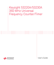 Keysight 53230A Mode D'emploi