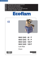 Ecoflam MAX GAS 105 P Mode D'emploi