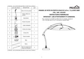 PROSHADE 1031593 Instructions D'assemblage