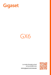 Gigaset GX6 Mode D'emploi
