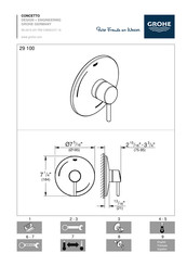 Grohe CONCETTO 29 100 Manuel D'installation