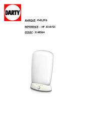 Philips EnergyLight HF3319/01 Mode D'emploi