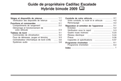 Cadillac Escalade 2009 Guide Du Propriétaire