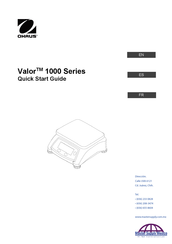 OHAUS Valor V12P10T Guide De Démarrage Rapide