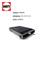 Philips HD4418 Mode D'emploi