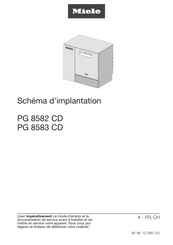 Miele PG 8583 CD Schéma D'implantation