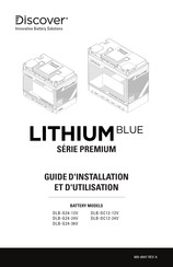 DISCOVER Lithium blue PremiumDLB-G24-24V Guide D'installation Et D'utilisation
