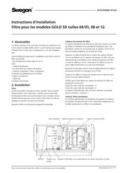 Swegon GOLD SD12 Instructions D'installation