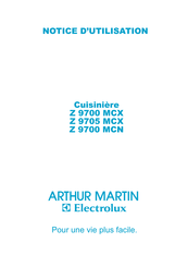 Electrolux ARTHUR MARTIN Z 9700 MCX Notice D'utilisation