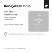 Honeywell Home T5+ Guide D'installation Rapide