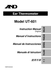 A&D UT-601 Manuel D'instructions