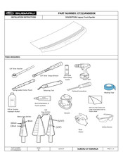 Subaru E721SAN000XX Instructions D'installation