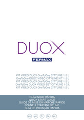 Fermax DUOX OneToOne CITYLINE 1-2 L Guide De Mise En Marche Rapide