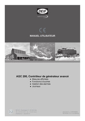 Deif AGC 200 Manuel Utilisateur