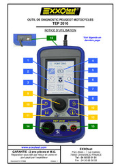 EXXOTEST TEP 2010 Notice D'utilisation