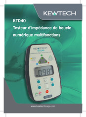Kewtech KTD40 Mode D'emploi