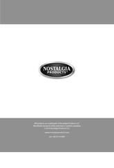 NOSTALGIA PRODUCTS DBF15WT Instructions Et Recettes