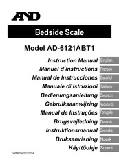 A&D AD-6121ABT1 Manuel D'instructions