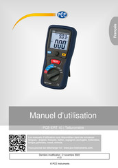 PCE PCE-ERT 10 Manuel D'utilisation