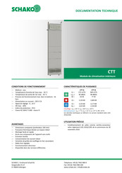 Schako CTT-8 Documentation Technique