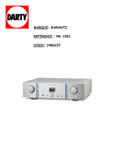 Marantz PM-15S1 Mode D'emploi