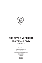 MSI PRO Z790-P DDR4 Manuel D'utilisation