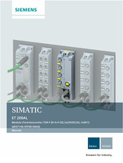 Siemens SIMATIC ET 200AL Manuel