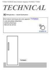 Technical T1P250/2 Guide D'utilisation