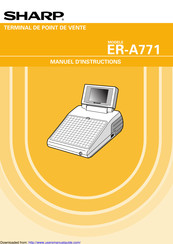 Sharp ER-A771 Manuel D'instructions