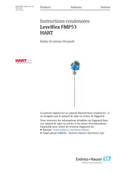 Endress+Hauser Levelflex FMP53 Instructions Condensées