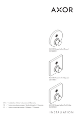 Axor ShowerSelect Round 367221 Série Instructions De Montage / Mode D'emploi / Garantie