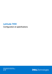 Dell Latitude 7430 Configuration Et Spécifications