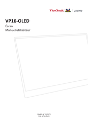 ViewSonic ColorPro VP16-OLED Manuel Utilisateur