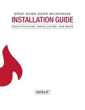 Wolf MDD30TE/S/TH Guide D'installation