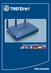Trendnet TEW-630APB Guide D'installation Rapide