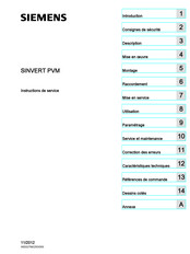 Siemens SINVERT PVM17 6DC Instructions De Service