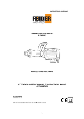 FEIDER Machines F1765MP Manuel D'instructions