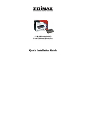 Edimax ES-3108P Guide D'installation Rapide