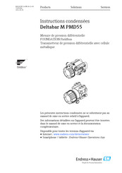 Endress+Hauser FOUNDATION Fieldbus Deltabar M PMD55 Mode D'emploi