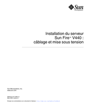 Sun Fire V440 Mode D'emploi