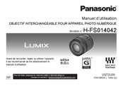 Panasonic Lumix H-FS014042 Manuel D'utilisation