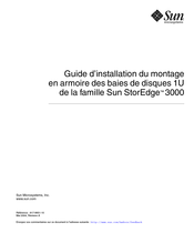 Sun StorEdge 3000 1U Guide D'installation