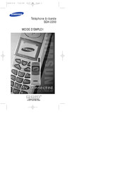 Samsung SGH-2200 Mode D'emploi