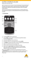 Behringer ULTRA CHORUS UC200 Guide Rapide