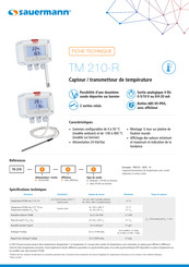 sauermann TM 210-R Fiche Technique