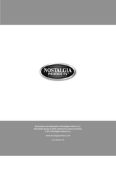 NOSTALGIA PRODUCTS Retro Série Instructions Et Recettes