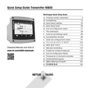 Mettler Toledo M800 Guide D'installation Rapide