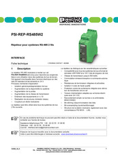 Phoenix Contact PSI-REP-RS485W2 Mode D'emploi