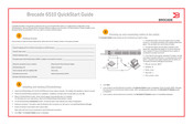 Brocade 6510 Guide De Démarrage Rapide