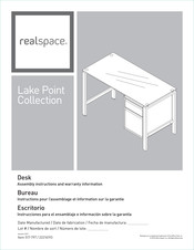 realspace Lake Point Serie Instructions Pour L'assemblage